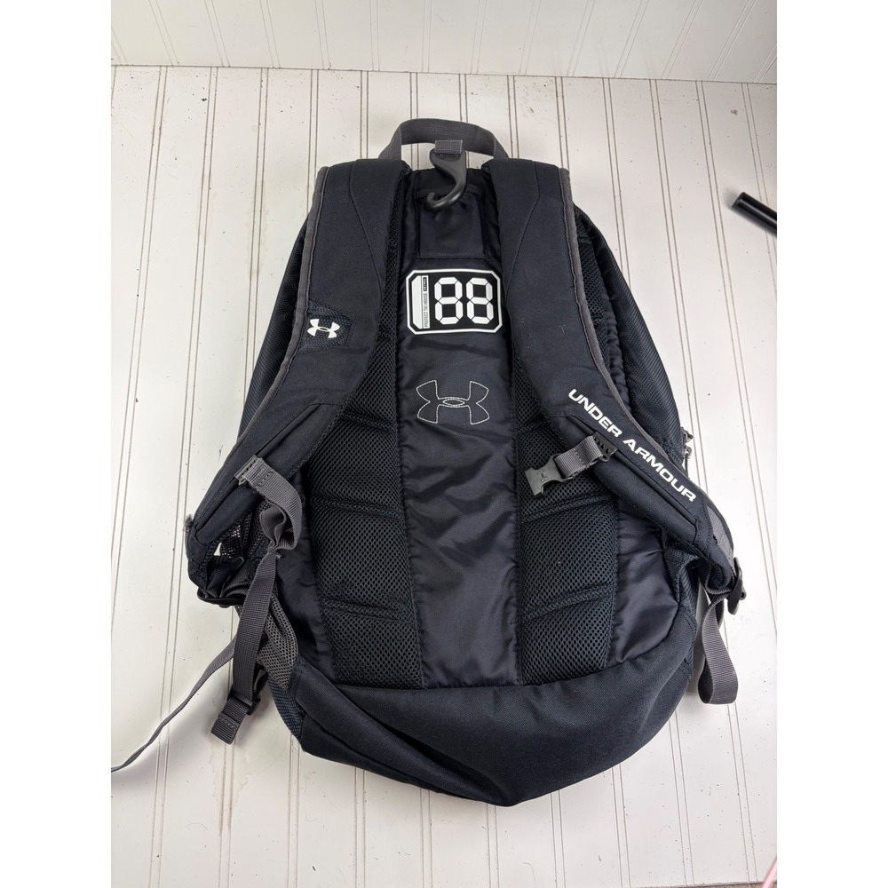 Under Armour Yard 2.0 Gray Black Backpack Unisex - Picture 2 of 10
